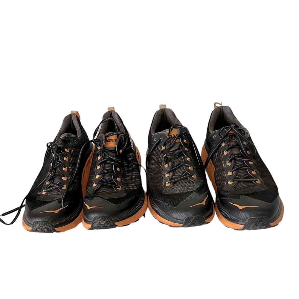 $35 for TWO pairs of HOKA shoes. Mens size 11 and Men’s size 11.5. Gently worn.